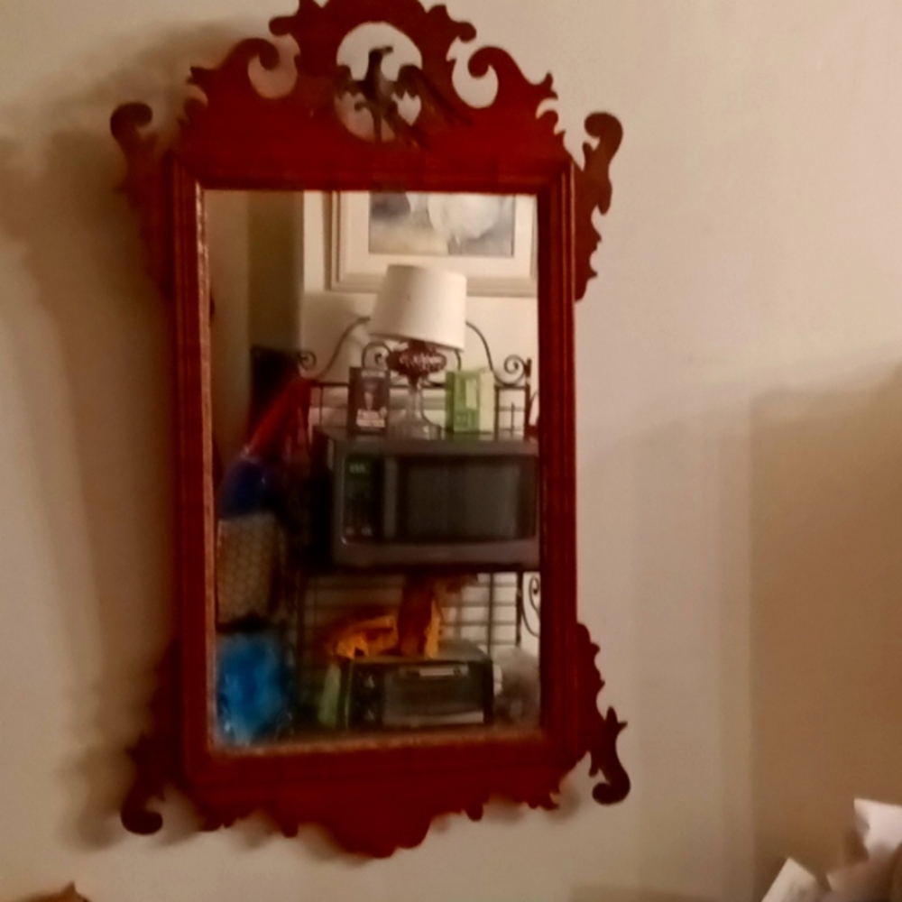 Antique Chippendale Mirror circa 1947